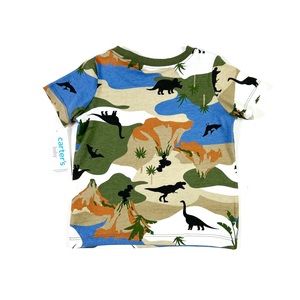 NEW Carters Boys 18M Short Sleeve Dinosaur Shirt